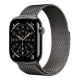 Apple Watch Series 11 GPS + Cellular 46mm Slate Titanium Case with Slate Milanese Loop - S/M