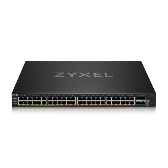 Zyxel XMG2230-52HP, L3 Access Switch,  16x 2.5G, 32x 1G,  AC:960W PoE , DC:2400W PoE, 4 x SFP+ Uplink, incl 1 yr NebulaF