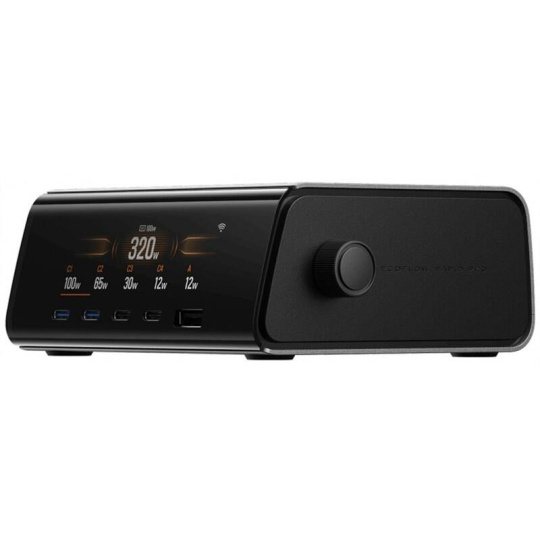 EcoFlow RAPID Pro Stolová nabíjačka (320W, 5 portov, GaN)