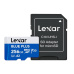 256GB Lexar® Blue Plus microSDHC UHS-I with SD adapter, up to 170MB/s read C10 A1 V10 U1