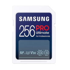 256 GB . SDXC karta Samsung PRO ULTIMATE Class 10 (U3 V30), ( r200NB/s, w130MB/s)