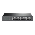 TP-LINK TL-SG1024D 24-Port Gigabit Switch, 24 Gigabit RJ45 Ports, 1U 13-inch Rack-mountable Steel Case
