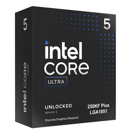 Intel® Core™Ultra 5-250KF Plus processor, 5.53GHz,30MB, LGA1851, BOX, bez chladiča Intel® Core™Ultra 5-250KF Plus processor, 5.53GHz,30MB, LGA1851, BOX, bez chladiča