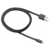 Canyon CNS-MFIC2DG, 1m plochý kábel Lightning/USB, MFI schválený Apple, tmavo-šedý