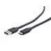 Gembird kábel USB 3.0 (AM) na USB 3.1 (CM), 0.1 m, čierny