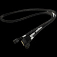 Broadcom LSI internal U.3 cable 1.0 m SlimLine x8 (SFF-8654) to 2x Mini-SAS HD (SFF-8643) black