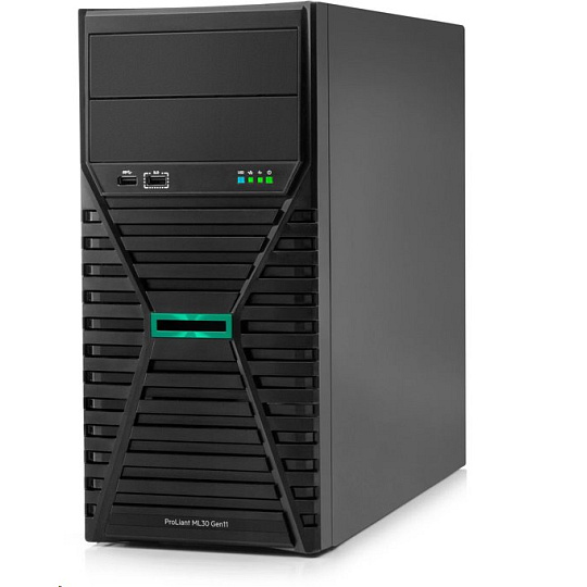 HPE ProLiant ML30 Gen11 6315P 2.8GHz 4c 1P 1x16GB-U 4LFF-NHP 1x350W PS EU Server HPE ProLiant ML30 Gen11 6315P 2.8GHz 4c 1P 1x16GB-U 4LFF-NHP 1x350W PS EU Server