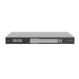 UNIVIEW switch 24x100Mbps PoE portů + 1xGbps uplink + 1xGbps combo uplink port s SFP slotem, PoE budget 370W (802.af/at,