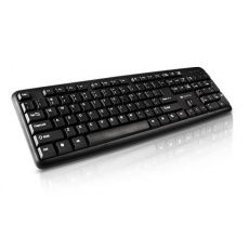 Canyon CNE-CKEY01-UK/US klávesnica, USB, 104 kláves, odolná proti poliatiu tekutinou, štíhla, čierna, UK/US