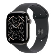 Apple Watch Series 11 GPS + Cellular 46mm Slate Titanium Case with Black Sport Band - M/L