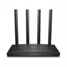 TP-LINK AC1200 Dual-Band Wi-Fi Router, 4× Antennas, 1× Gigabit WAN Port + 4× Gigabit LAN Ports, USB 2.0 Port