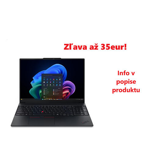 Lenovo TP E16 G4, Ultra 5 325, 16.0˝ 1920x1200 WUXGA, UMA, 16GB, SSD 512GB, W11Pro, 400N, matný, 3y OS