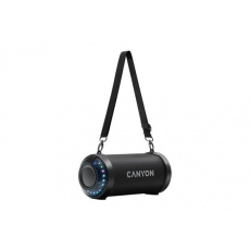Canyon BSP-7, Bluetooth v5.0 Outdoor party reproduktor, 3.5mm mini jack, micro USB, AUX, FM, čierny
