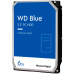 HDD Desktop WD Blue 6TB CMR, 3.5'', 256MB, 5400 RPM, SATA 6Gbps