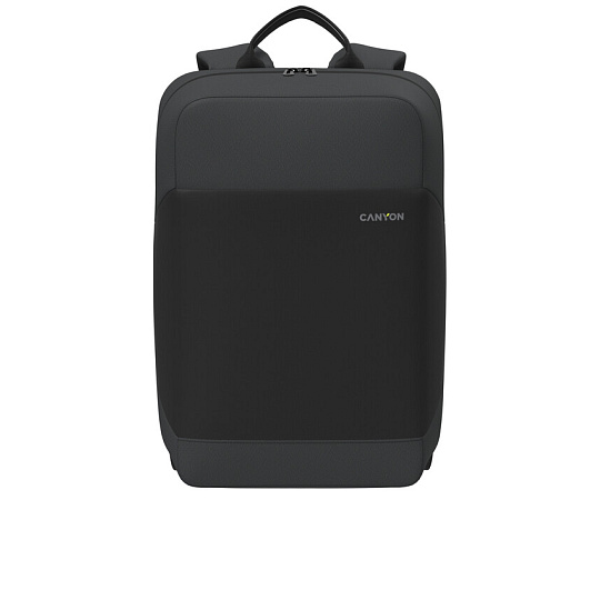 Canyon OnPack UR03, mestský batoh na notebook do 15,6", popruh na kufor, ventilovaný chrbát, čierny