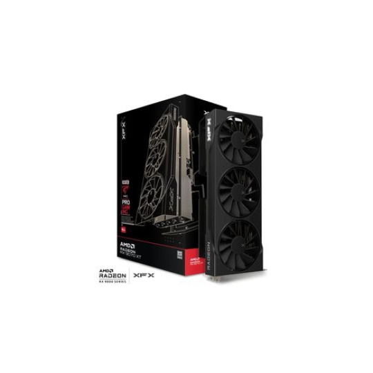 XFX Swift AMD Radeon RX 9070XT Triple fan Gaming Edition with 16GB GDDR6 HDMI 3xDP, AMD RDNA 4