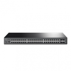 TP-LINK "JetStream™ 48-Port Gigabit L2+ Managed Switch with 4 SFP SlotsPORT: 48× Gigabit RJ45 Ports, 4× Gigabit SFP Slo