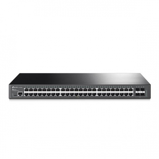 TP-LINK "JetStream™ 48-Port Gigabit L2+ Managed Switch with 4 SFP SlotsPORT: 48× Gigabit RJ45 Ports, 4× Gigabit SFP Slo