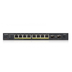 Zyxel GS1100-10HPv2, unmanage PoE 8x Gigabit, 2x Fiber Uplink, 120 Watt PoE Zyxel GS1100-10HPv2, unmanage PoE 8x Gigabit, 2x Fiber Uplink, 120 Watt PoE
