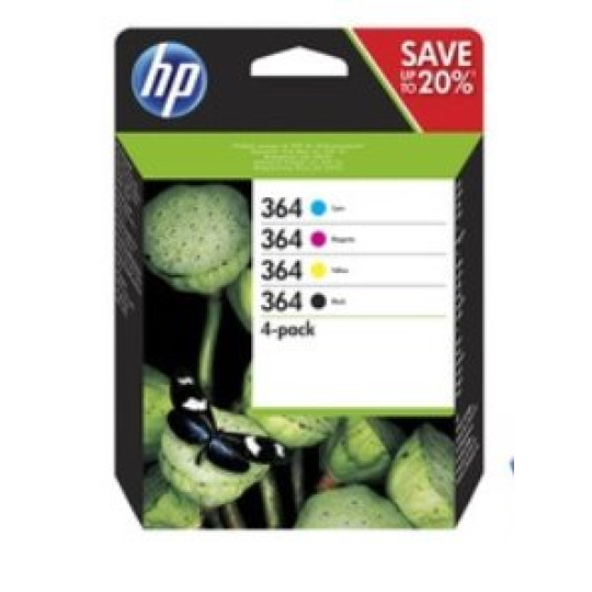 HP HP 364 CMYK Ink Cartridge Combo 4-Pack, N9J73AE /náhrada za J3M82AE/