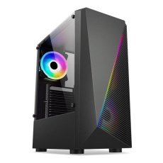 1stCOOL MiddleTower SHARK 2, AU, USB3.0, RGB fan