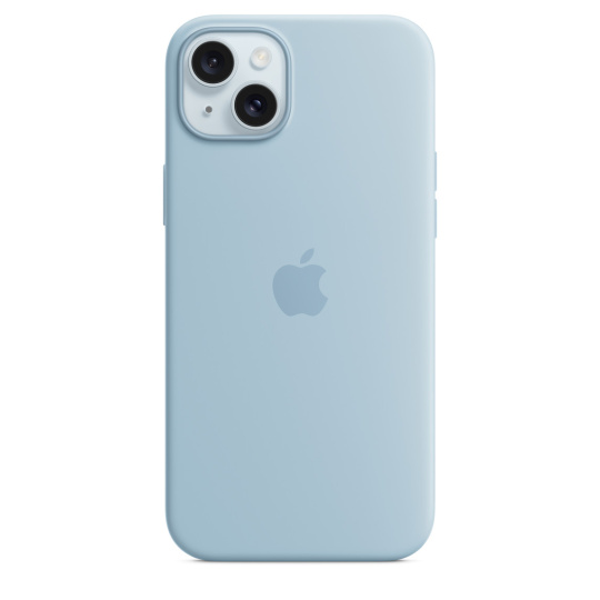 Apple iPhone 15 Silicone Case with MagSafe - Light Blue