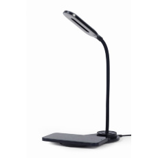 Desk lamp with wireless charger (black + white)