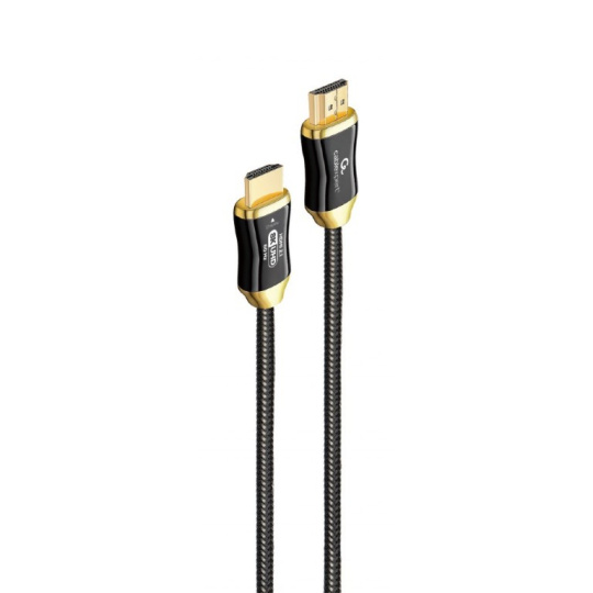 Gembird kábel HDMI 8K High speed (M - M), aktívny, optický (AOC), s Ethernetom, prémiový, pozlátené kon., 10 m, čierny