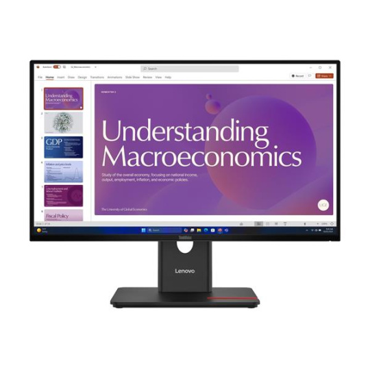 Lenovo T24D-40 23.8" 1920x1080 FHD 1500:1 250N 4ms HDMI+DP+USB+USB-C+RJ45 dock+dobijanie NTB lift repro 3y