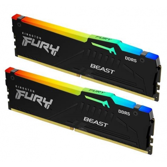 64GB 5200MT/s DDR5 CL40 DIMM (Kit of 2) FURY Beast RGB