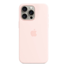 Apple iPhone 15 Pro Max Silicone Case with MagSafe - Light Pink