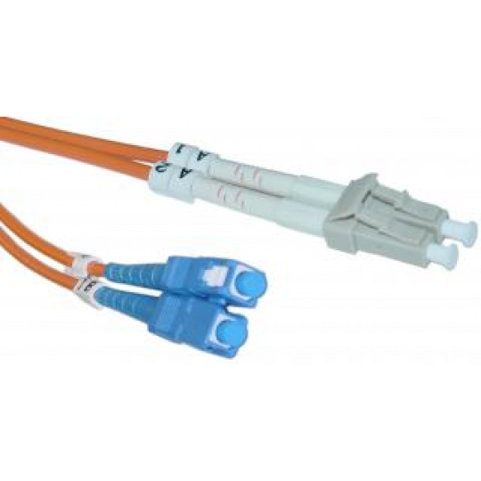 CNS opt. duplex patch kábel 50/125, LC/SC, 10m