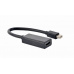 Gembird adaptér Mini DisplayPort (M) na HDMI (F), 4K, 0.15 m kábel, čierny