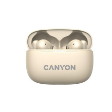 Canyon TWS-10, On Go, 10 ANC, True Wireless Bluetooth slúchadlá do uší, nabíjacia stanica v kazete, béžové