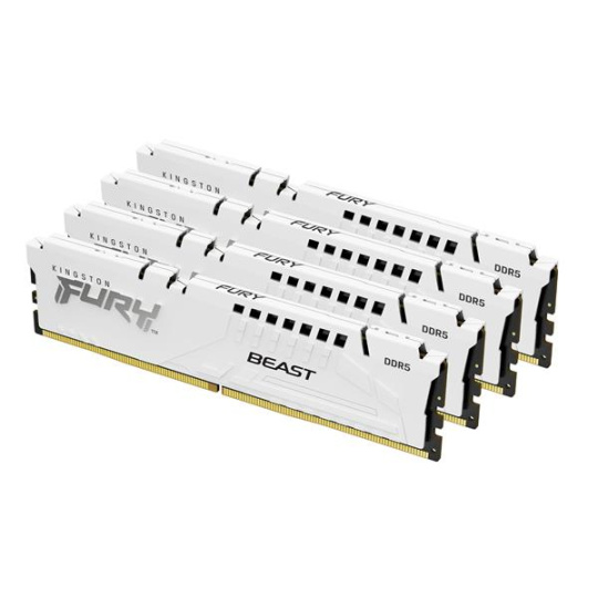 64GB 5200MT/s DDR5 CL40 DIMM (Kit of 4) FURY Beast White XMP