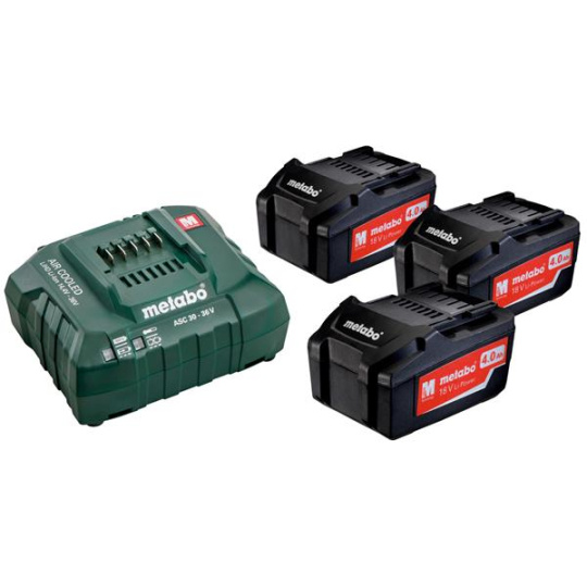 Metabo Basic-Set 3 x 4.0 Ah                    