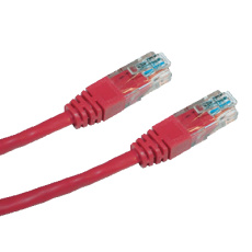 patch kábel Cat5E, UTP - 2m , červený