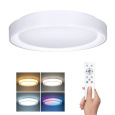 Solight LED osvetlenie s diaľkovým ovládačom Floco, 30W + 6W RGB, 2100lm, 40cm, zmena chromatickosti, stmievateľná