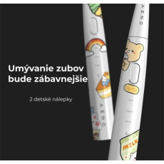 AENO sonická zubná kefka DB7, Biela, 3 módy,1 kefka+nálepky, 30 000 ot/min, 100 dní bez nabíjania, IPX7 AENO sonická zubná kefka DB7, Biela, 3 módy,1 kefka+nálepky, 30 000 ot/min, 100 dní bez nabíjania, IPX7