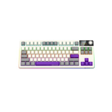 Lorgar KBP70TKLW, Pro bezdrôtová mechanická herná klávesnica, 2.4 GHz/ BT 5.0, Displej, multim. tlač., US layout, béžová Lorgar KBP70TKLW, Pro bezdrôtová mechanická herná klávesnica, 2.4 GHz/ BT 5.0, Displej, multim. tlač., US layout, béžová
