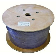 LEXI inštalačný kábel U/FTP, Cat6A, LSOH, Dca, cievka 500m, fialový