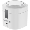Canyon WS-405, 4v1, bezdrôtová Qi2 nabíjacia stanica pre 4 zariadenia s 65W nabíjačkou, biela