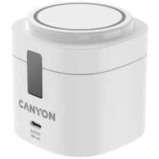 Canyon WS-405, 4v1, bezdrôtová Qi2 nabíjacia stanica pre 4 zariadenia s 65W nabíjačkou, biela Canyon WS-405, 4v1, bezdrôtová Qi2 nabíjacia stanica pre 4 zariadenia s 65W nabíjačkou, biela