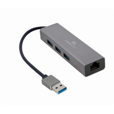 Gembird USB AM Gigabit network adapter with 3-port USB 3.0 hub