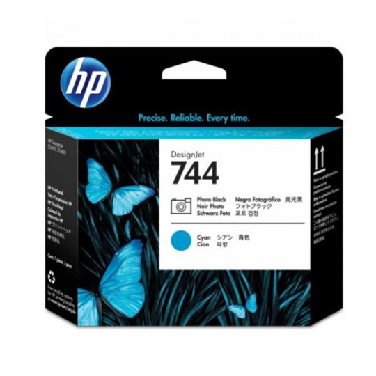 HP 744 Photo Black & Cyan Printhead