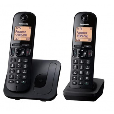 Panasonic KX-TGC212FXB telefon bezsnurovy DECT / cierny 2x