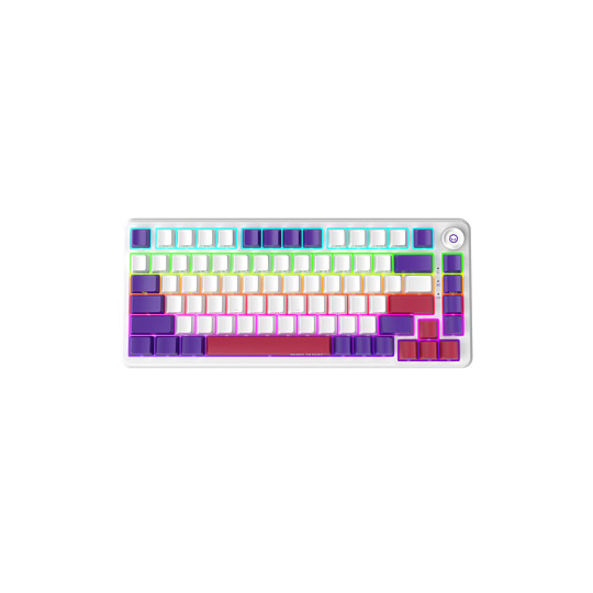Lorgar KBA4175WH, mechanická herná klávesnica, 82 klávesov, Toxic Purple Switch, Hot-Swap, RGB, USB-C Lorgar KBA4175WH, mechanická herná klávesnica, 82 klávesov, Toxic Purple Switch, Hot-Swap, RGB, USB-C