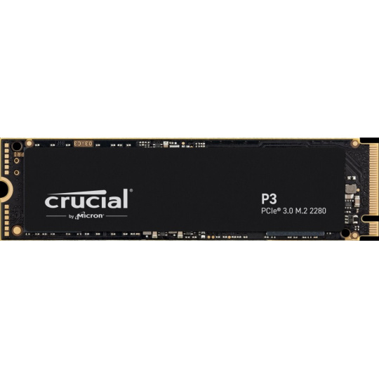 Crucial P3 4TB SSD, M.2 2280, NVMe PCIe Gen3, r3500MB/s, w3000MB/s, Storage Executive + Acronis SW