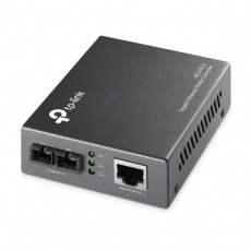 TP-LINK MC210CS 1000Mbps RJ45 to 1000Mbps Single-Mode SC Fiber Converter, Full-duplex, Up to 15km