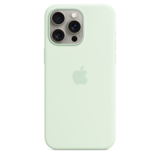 Apple iPhone 15 Pro Silicone Case with MagSafe - Soft Mint